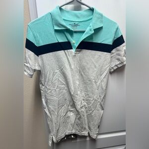American Eagle Outfitters Blue Polo Shirt Classic Style